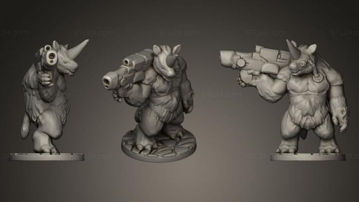 Figurines heroes, monsters and demons (Elasmotheriuman, STKM_0192) 3D models for cnc